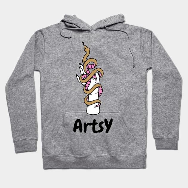 Artsy Logo Design Hoodie by Arts-Y